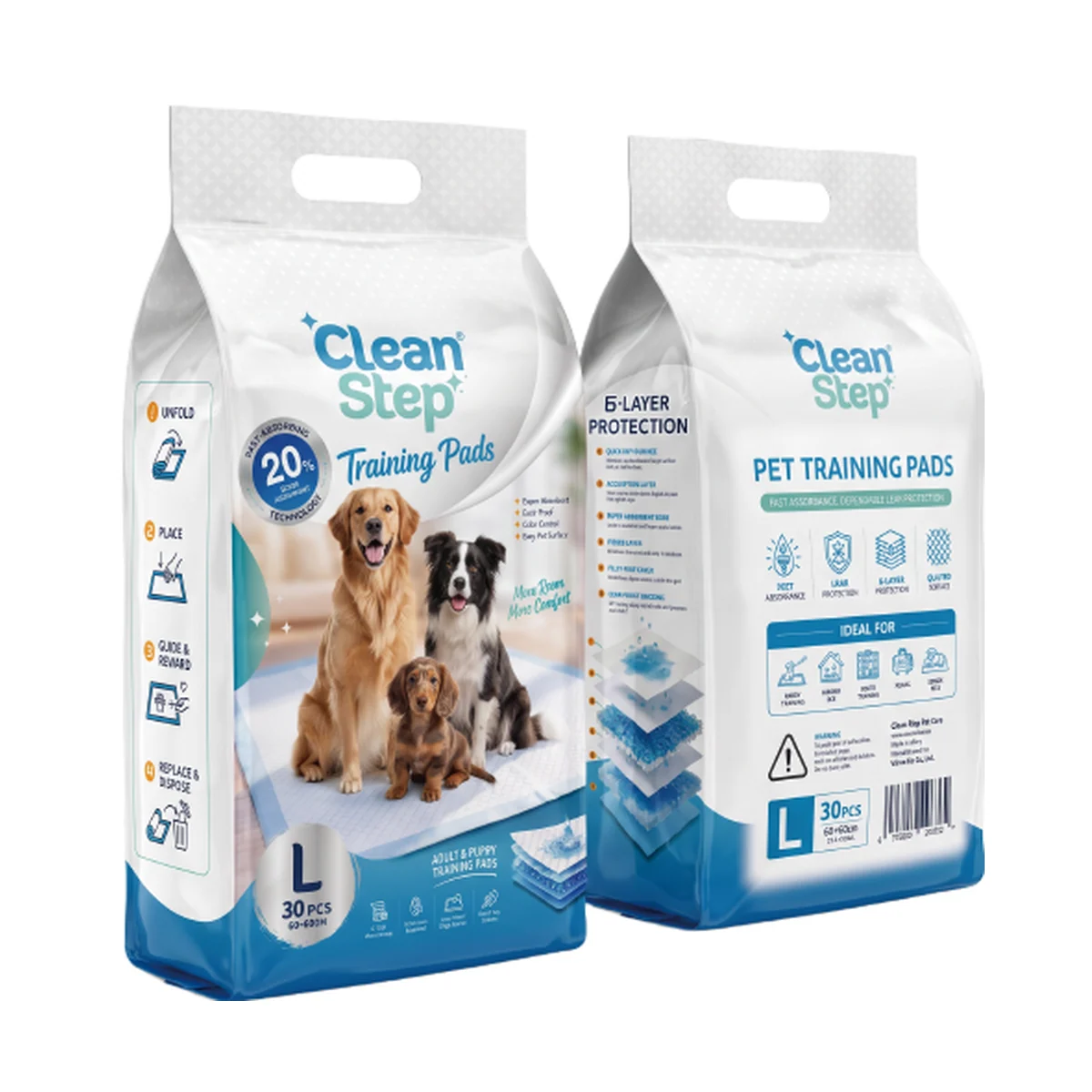 Clean Step pet training pads