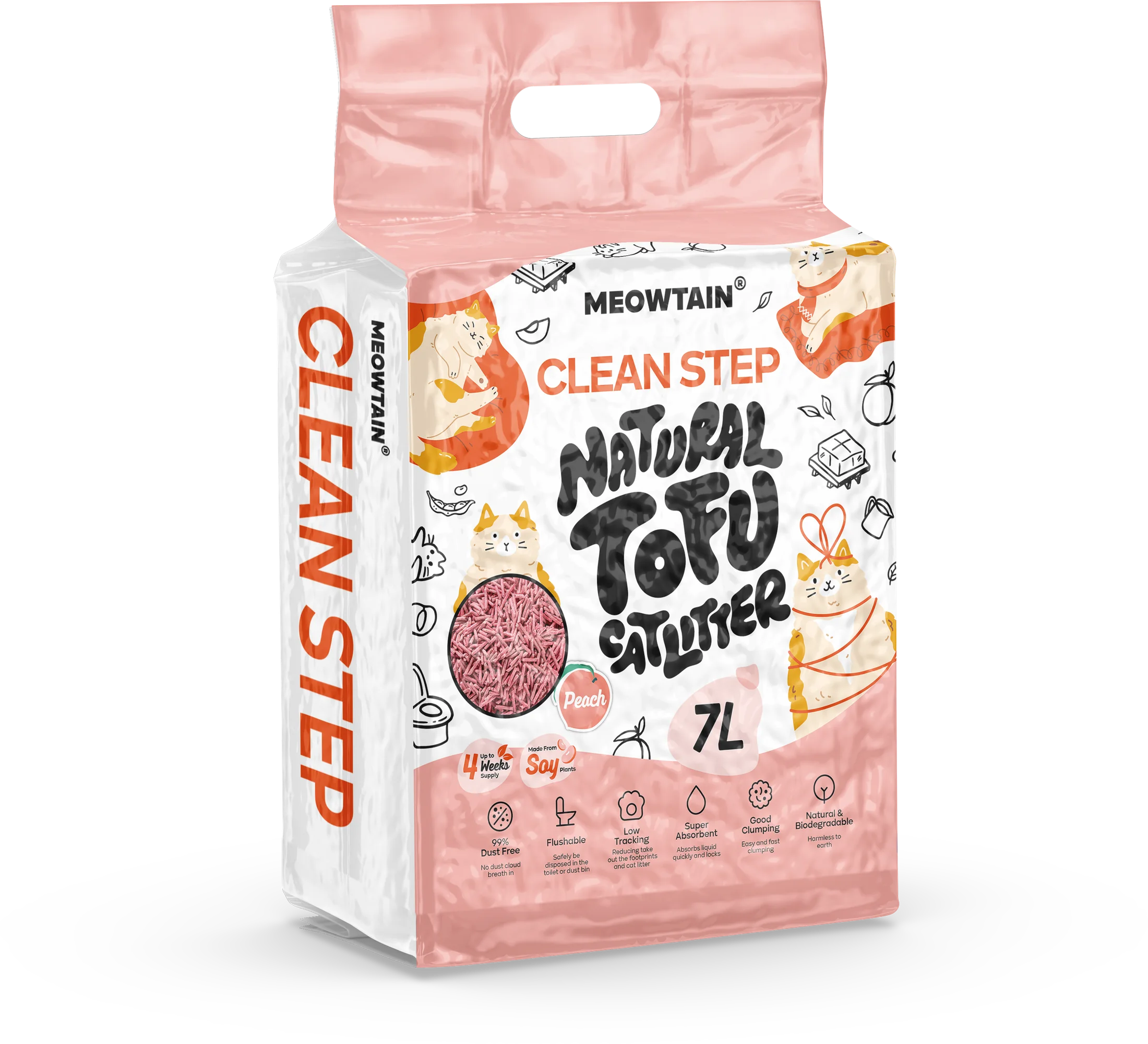 Cleanstep tofu cat litter flavor packaging 1